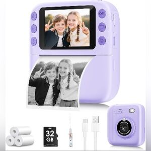 NWT Amazon - Instant Print Camera for Kids - Purple